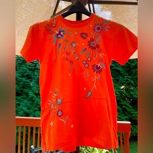 Johnny Was embroidered shirt.